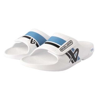Bauer Hockey S25 BAUER OOFOS SPORT FLEX SLIDE-WHT/BLU